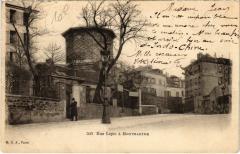 Carte postale ancienne Rue Lepic à Montmartre
                                                                     à Paris 18e
                                