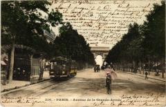 Carte postale ancienne Avenue de la Grande-Armée
                                                                     à Paris 16e
                                