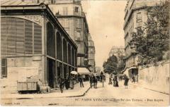 Carte postale ancienne Marché des Ternes - Rue Bayen
                                                                     à Paris 17e
                                