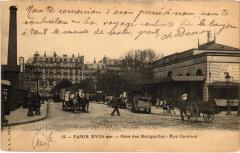 Carte postale ancienne Gare des Batignolles - Rue Cardinet
                                                                     à Paris 17e
                                