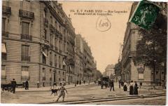 Rue Legendre et Boulevard de Courcelles à Paris 17e