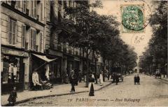 Carte postale ancienne Rue Balagny
                                                                     à Paris 17e
                                