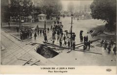L'Orage Du 15 Juin a Paris (8e) La Place Saint-Augustin à Paris 8e