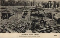 L'Orage Du 15 Juin a Paris (8e) Les Canalisations mises a nu à Paris 8e