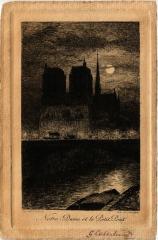 Paris 4e Notre Dame et le Petit Pont à Paris 4e