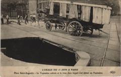 L'Orage Du 15 Juin a Paris (8e) La Tapissiere, le Taximetre, trou à Paris 8e