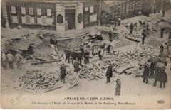 L'Orage Du 15 Juin a Paris (8e) Eboulement Fb Saint-Honoré à Paris 8e
