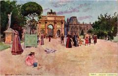 Paris (1e) - Cour du Carrousel à Paris 1er