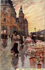 Paris (1e) - Conciergerie - Marché aux fleurs à Paris 1er