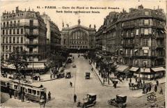 Paris (10e) - La Gare du Nord et Boulevard Denain à Paris 10e