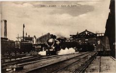 Carte postale ancienne Gare de Lyon
                                                                     à Paris 12e
                                