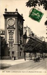 Paris 7e-Lee Ministére de la Guerre et le Boulevard Saint-Germain à Paris 7e