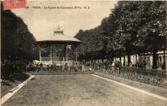 Carte postale ancienne Le Square du Commerce
                                                                     à Paris 15e
                                