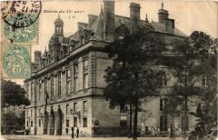 Carte postale ancienne Mairie du 13e arrondissement
                                                                     à Paris 13e
                                
