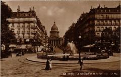 Paris 5e-La Rue Soufflot et le Panthéon à Paris 5e