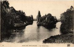 Carte postale ancienne Bois de Boulogne - Le Grand Lac
                                                                     à Paris 16e
                                