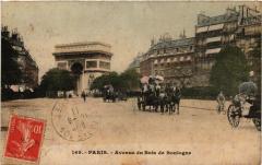 Carte postale ancienne Avenue du Bois de Boulogne
                                                                     à Paris 16e
                                