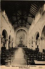 Eglise paroissiale de Notre-Dame de Lourdes - Rue Pelleport -
																					75020 Paris 20e
																			