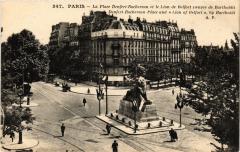 La Place Denfert-Rochereau et le Lion de Belfort -
																					75014 Paris 14e
																			