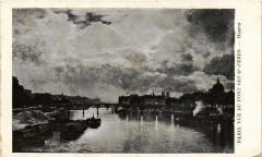 Paris 6e Paris-Vue du pont des Sts-Péres à Paris 6e