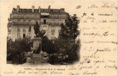 Carte postale ancienne Monument de F. V. Raspail
                                                                     à Paris 14e
                                