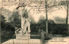 Carte postale ancienne Monument de Charlet
                                                                     à Paris 14e
                                