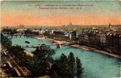Paris 6e Panorama sur la Seine à Paris 6e