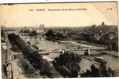 Paris 6e Panorama de la Seine (coté Est) à Paris 6e