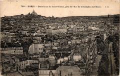 Paris Panorama du Sacré-Coeur pris de l'Arc de Triomphe