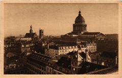 Paris 5e-Vue d'ensemble sur le Panthéon à Paris 5e