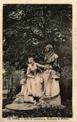 Paris 6e Paris-Jardin du Luxembourg, Monument de Watteau à Paris 6e