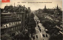 Paris 2e-Perspective des Grands Boulevards à Paris 2e