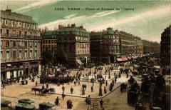 Paris 2e-Place et Avenue de l'Opéra à Paris 2e