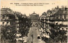 Paris 2e-Avenue de l'Opéra prise de l'Hótel de Louvre -
																					75002 Paris 2e
																			
