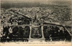 Vue sur Passy, prise du Sommet de la Tour Eiffel à Paris 7e