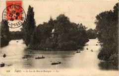 Carte postale ancienne Le Lac du Bois de Boulogne
                                                                     à Paris 16e
                                
