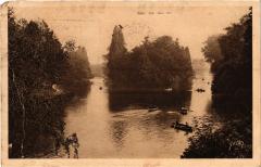 Carte postale ancienne Bois de Boulogne - Lac Inférieur
                                                                     à Paris 16e
                                
