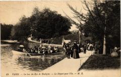 Le Lac du Bois de Boulogne - Le Départ pour l'Ile -
																					75000 Paris
																			
