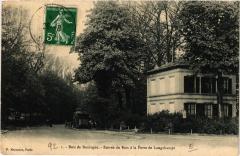 Carte postale ancienne Bois de Boulogne - Entrée du Bois à la Porte de Longchamp
                                                                     à Paris 16e
                                