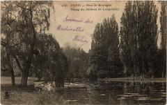 Carte postale ancienne Bois de Boulogne - Etang du Château de Longchamp
                                                                     à Paris 16e
                                