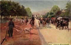 Carte postale ancienne Avenue du Bois de Boulogne
                                                                     à Paris 16e
                                