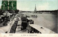 Carte postale ancienne La Seine au Point-du-Jour
                                                                     à Paris 16e
                                