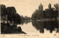 Carte postale ancienne Bois de Boulogne - Le Grand Lac
                                                                     à Paris
                                