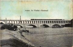Carte postale ancienne Le Viaduc d'Auteuil
                                                                     à Paris 16e
                                