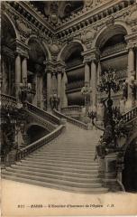 Paris 9e - L'Escalier d'honneur de l'Opera à Paris 9e