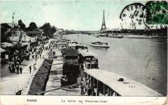 Carte postale ancienne La Seine au Point-du-Jour
                                                                     à Paris 16e
                                