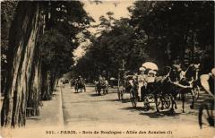 Carte postale ancienne Bois de Boulogne - Allée des Acacias
                                                                     à Paris 16e
                                