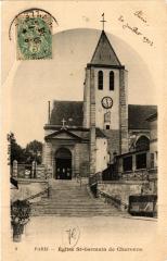 Carte postale ancienne Eglise Saint-Germain de Charonne
                                                                     à Paris 20e
                                