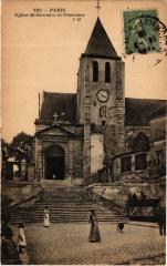 Carte postale ancienne Eglise Saint-Germain de Charonne
                                                                     à Paris 20e
                                