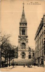 Carte postale ancienne Notre-Dame de Ménilmontant
                                                                     à Paris 20e
                                